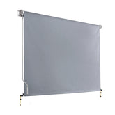Instahut 3X2.5M Outdoor Blinds Awning Roll Down Screen Fabric Blinds Outdoor Window Shade Grey